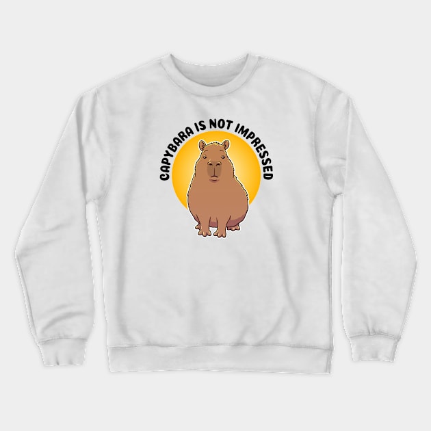 Capybara is not impressed Crewneck Sweatshirt by capydays